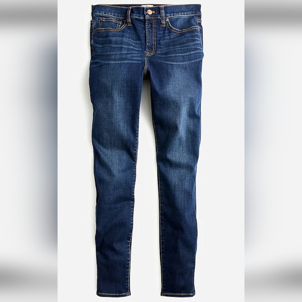 J.Crew 9" High-Rise Toothpick Jean in Point Lake Wash Women's Size 27 - Picture 3 of 12